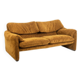 Vico Magistretti. 2-seater sofa, “Maralunga” model. 1970s.