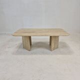 Italian travertine coffee table