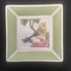 Pair of handcrafted ceramic pocket trays Birds & f