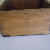 Box of old storage workshop Assembly dovetail 2 handles 1950s