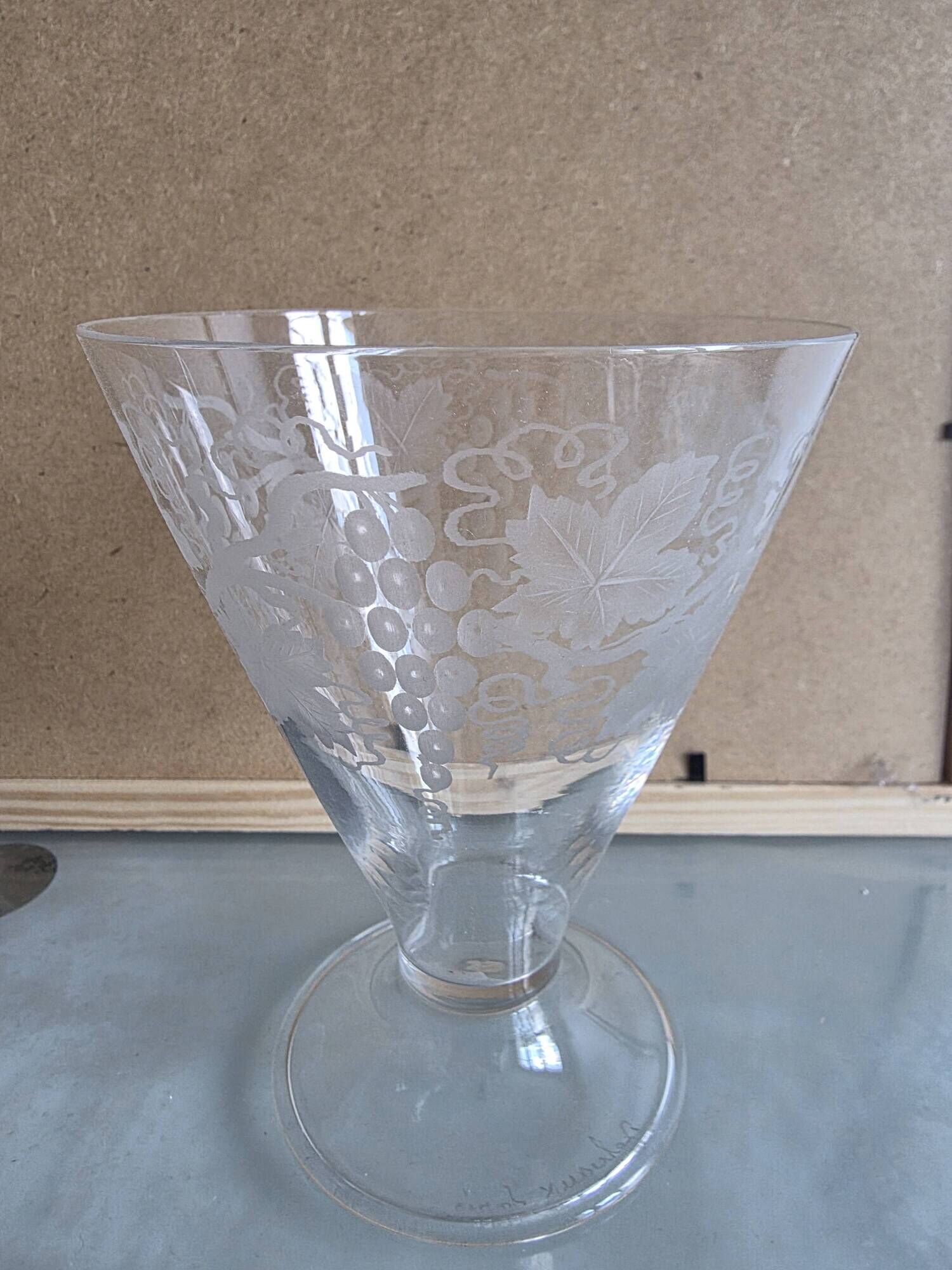 11 verres en cristal Delvaux Paris