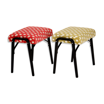 Mid-century czech stools, 1960