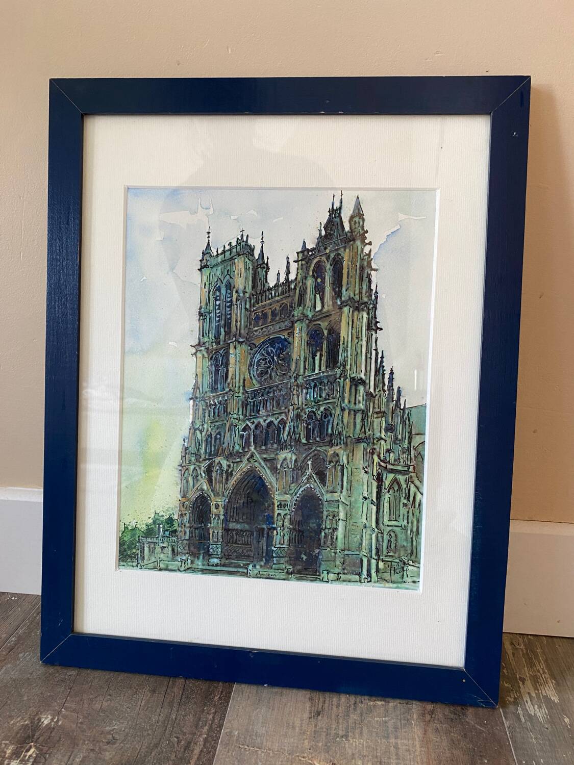 Amiens Cathedral watercolor
