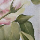HST table "Rose in bloom and buds" with frame