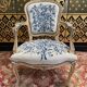 Suite of 4 Louis XV style convertible armchairs