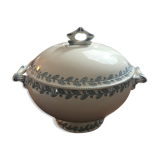 Soupière in Fer Land Sarreguemines early 20th century