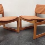 Paire fauteuils SFC 3001 de Michel Mortier  1960