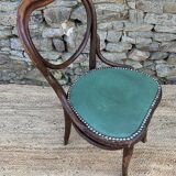 Pair of chairs Thonet n°28 model heart late nineteenth