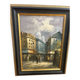 Oil on canvas signed Burnett, Paris