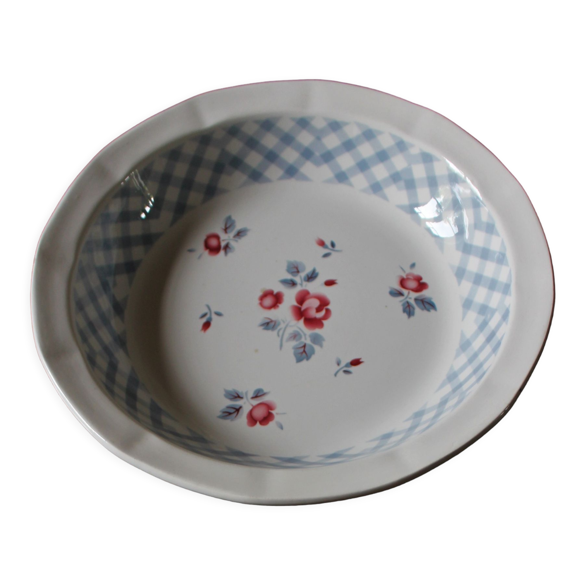 Hollow dish Bastia Digoin Sarreguemines Vichy 12 facets