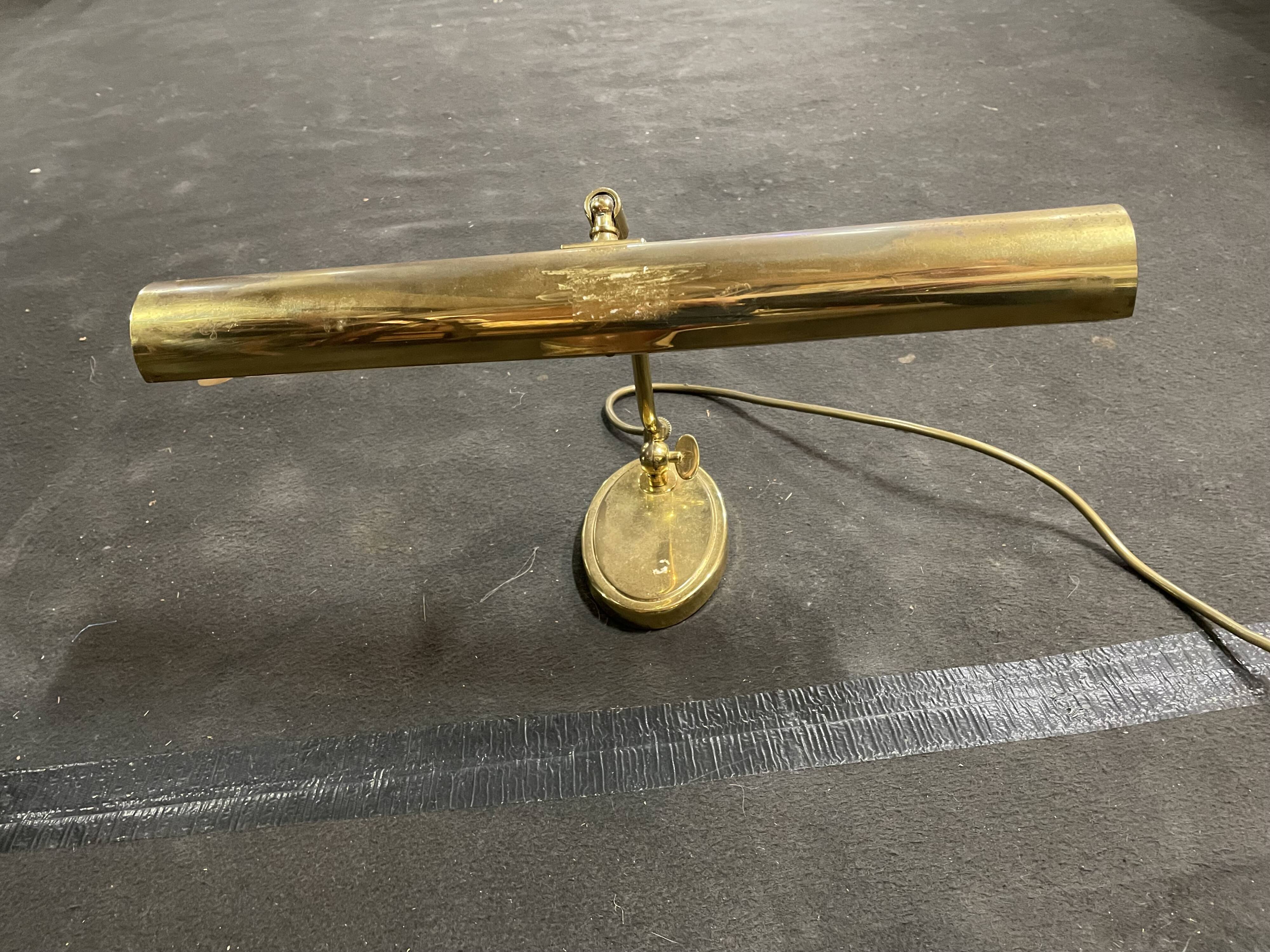 Brass desk lamp