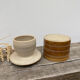 Sandstone water dish signed Poterie du Berry