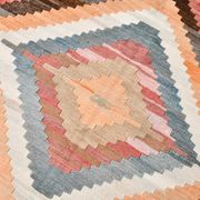 Brown & Cream Persian Kilim Rug, 260x341Cm