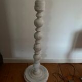 Bleached patinated floor lamp