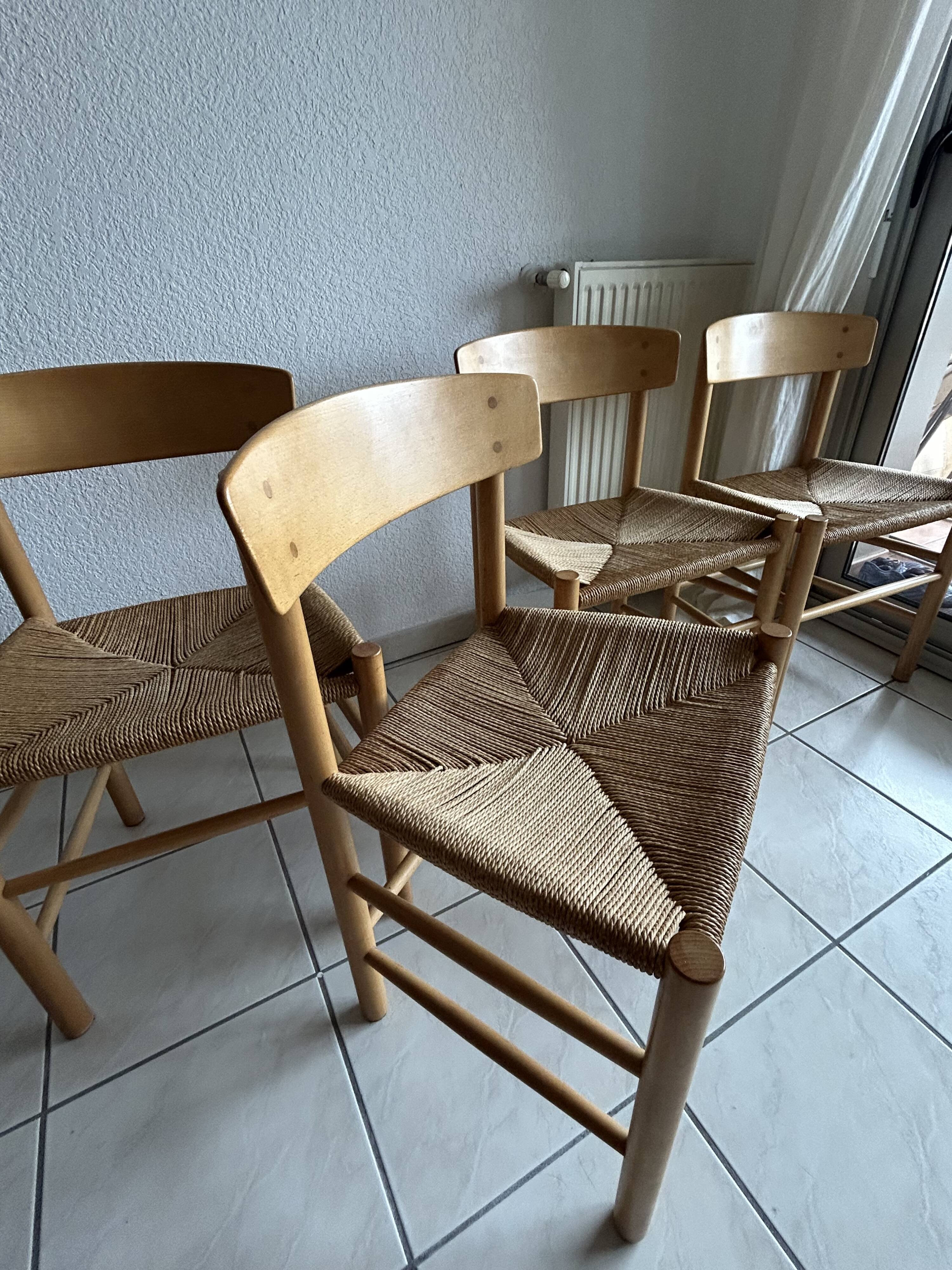 Fredericia J39 Chairs Borge Mogensen