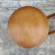 Pair of solid wood bar top stools