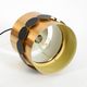 1960s Space Age pendant lamp by Doria, made of copper-anodized aluminum