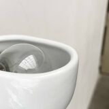 Pafo wall sconces from the Italian space age mid-century in ceramic by Ernesto Gismondi for Artemide, 1970s, set of 2.