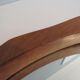 Brutalist mirror in solid oak, hand carved, Belgium 1970
