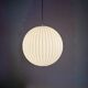 Rare Louis Kalff for Philips opaline glass pendant light, 1960s