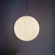 Rare Louis Kalff for Philips opaline glass pendant light, 1960s