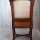 Antique Regency Style padded chair - Wooden structure and horsehair padding - Mustard color