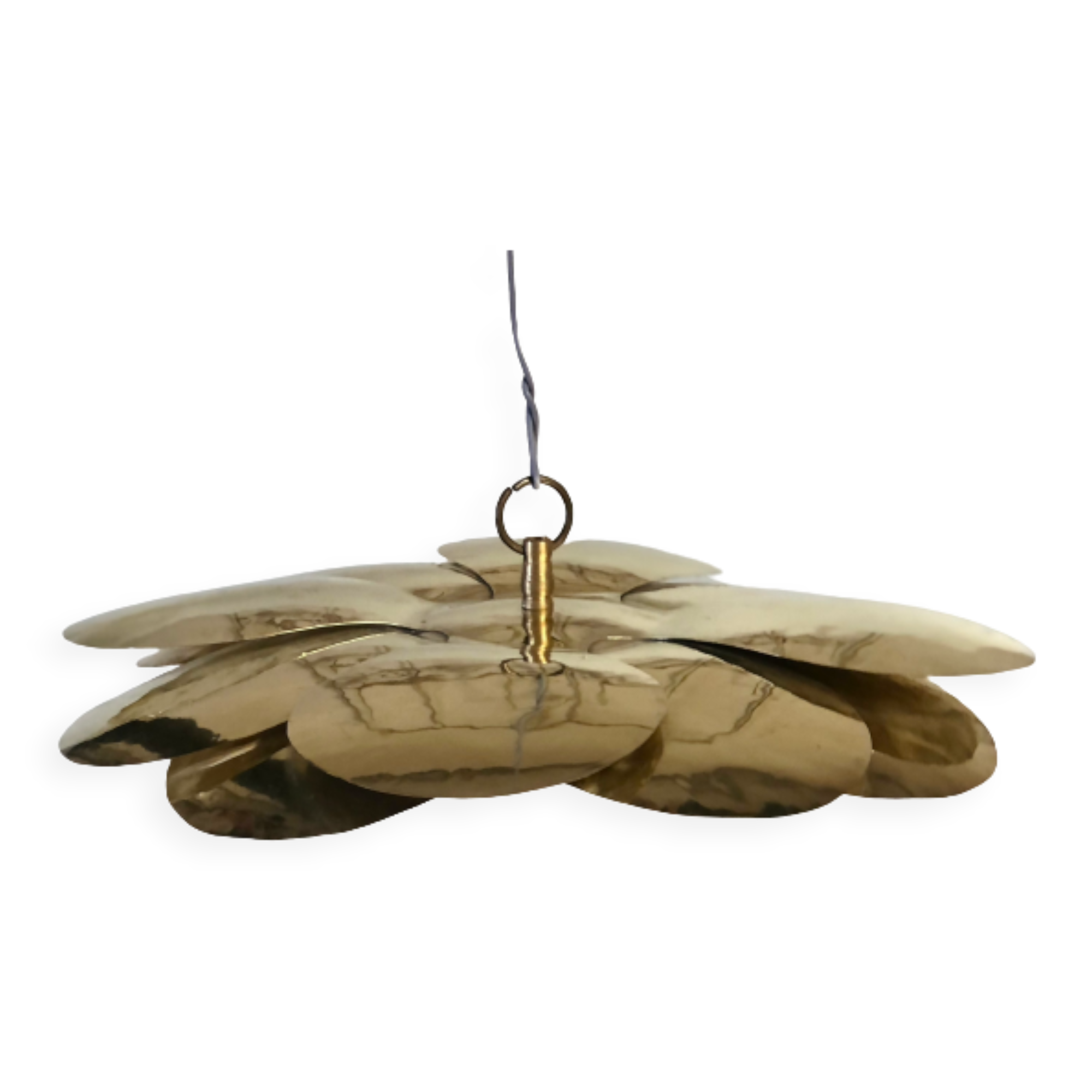 Ceiling lamp brass flower