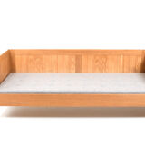 Fine Danish Box Sofa / Daybed in Oak 1960s. New Upholstered