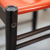 Table and 6 chairs mod. ibisco, 70's/80's