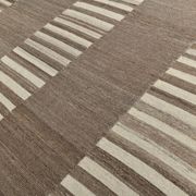 Beige Brown Oversize Vintage Kilim Rug, 322x388Cm