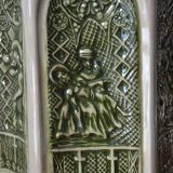 Decorative pitcher/sculpture in ceramic signed JMS