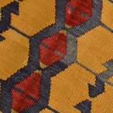 5x12 Soft Red and Orange Anatolian Kilim Rug, Wool Kilim Carpet, 139x377Cm