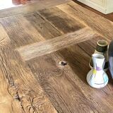Table de ferme chene ancien tower - 200 cm de long