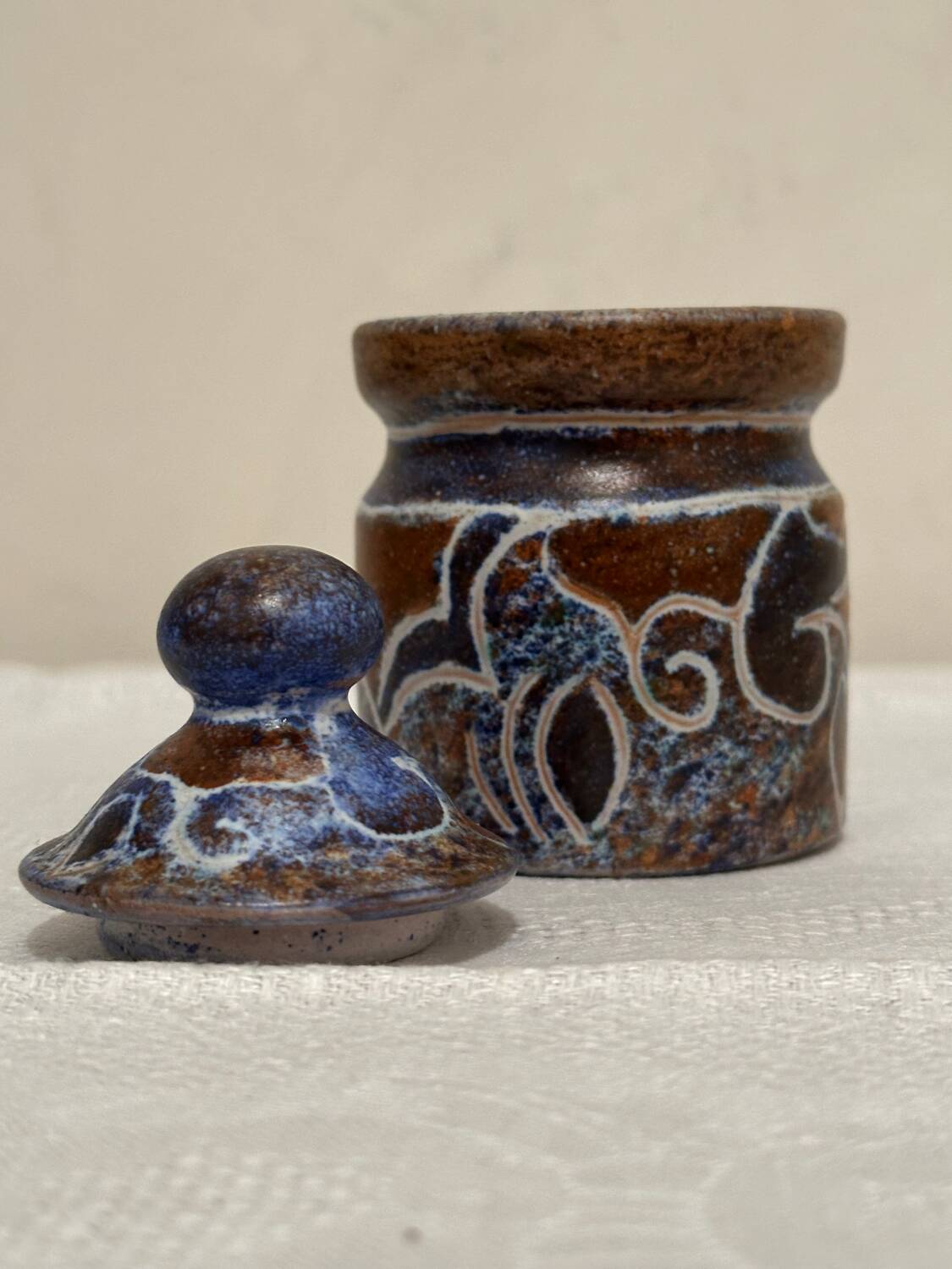 Small ceramic pot by Bernard Buffat