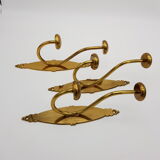 Lot of 3 golden brass crochet pads