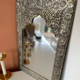 Silver oriental mirror