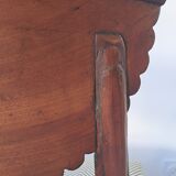 Pair of mahogany gondola chairs – Empire style – 20th century, restored