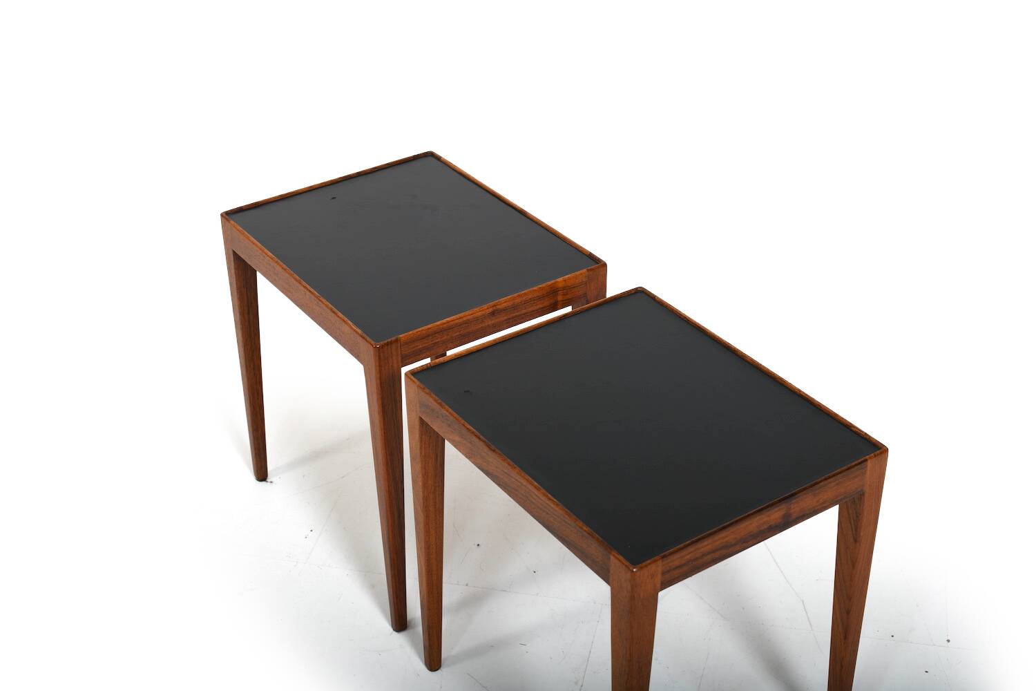 Pair of Danish Side Tables with Formica Tops