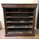 Antique English wooden chest of drawers, 19th century, H127cm