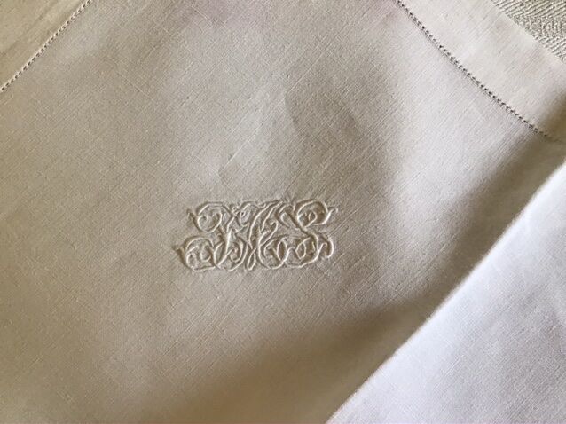Tablecloth marked JAS