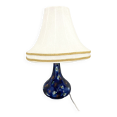Mid-century Ceramic & Fabric Table Lamp, Czechoslovakia