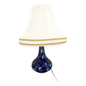 Mid-century Ceramic & Fabric Table Lamp, Czechoslovakia
