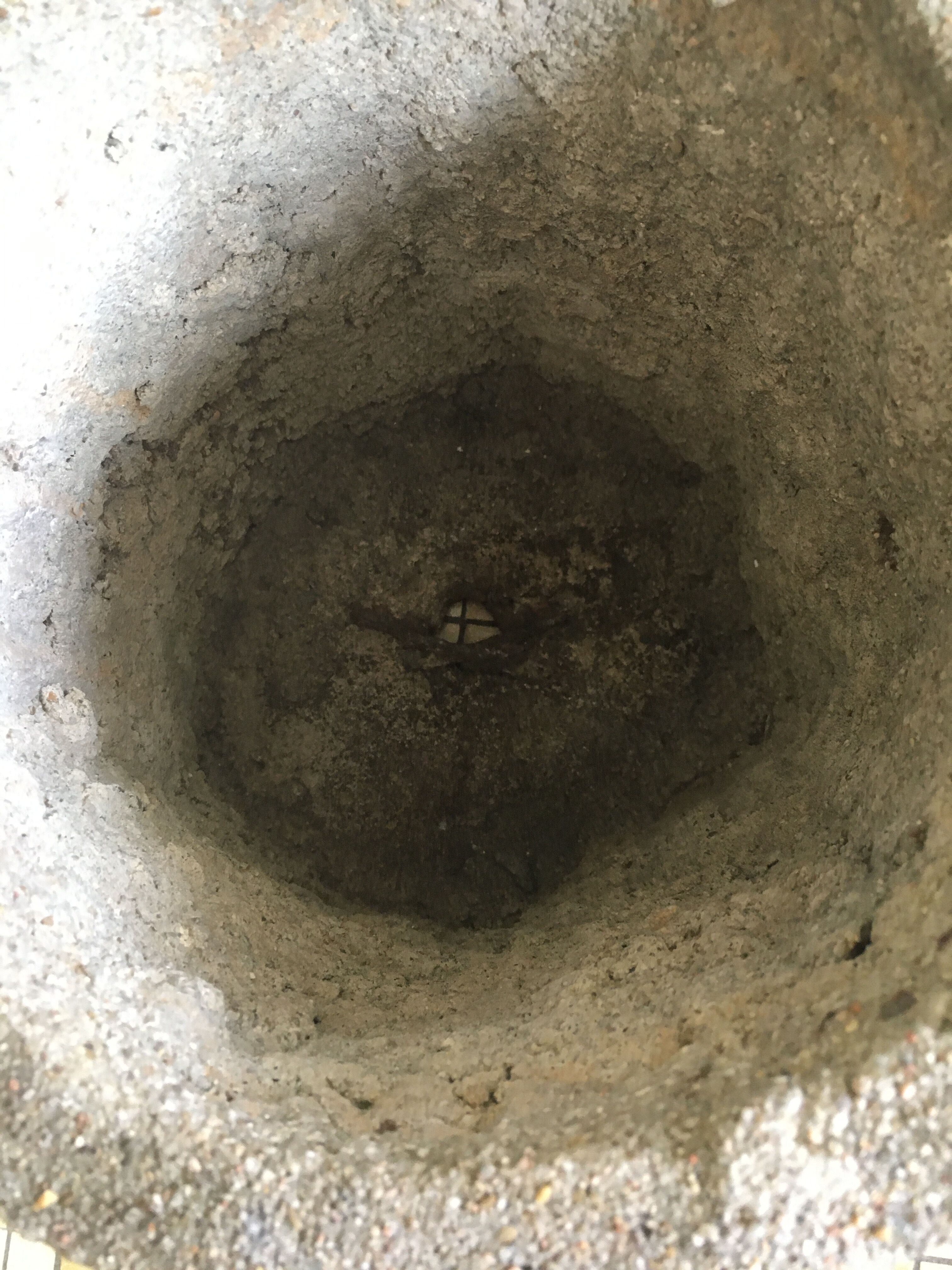 Pair of concrete planters