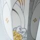Vintage Art Deco Table Lamp by Royal Delft, Hand-Painted Ceramic