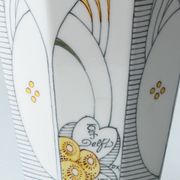 Lampe de table Art Déco vintage par Royal Delft, céramique peinte à la main