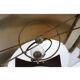 1970s brass and wood table lamp