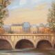 Michel PABOIS : Paris, Pont Neuf, huile sur toile originale signée