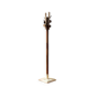 Porte-manteau en bois et acier inoxydable des années 1960 par Carlo De Carli pour FIARM.
