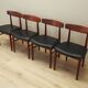 Set of four teak chairs, Danish design, 1960s, manufacture: Bruno Hansen, d