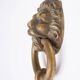 Gilded Bronze Lions head Door Knocker . Early 20th Century Hollan